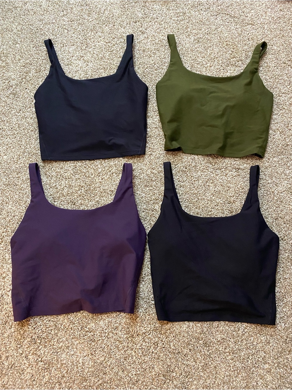 Old Navy Active Powersoft Crop Tanks Set of 4 - Medium